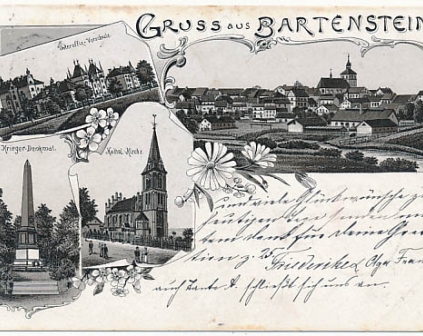 Bartoszyce Gruss aus Bartenstein O/Pr. 1899r