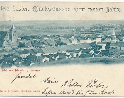 Brodnica Gruss aus Strasburg Wpr. 1908r