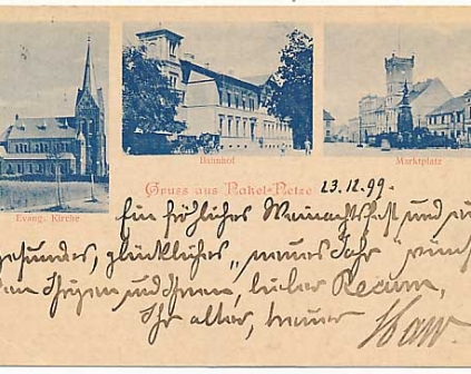 Nakło nad Notecią Gruss aus Nakel Netze 1899r
