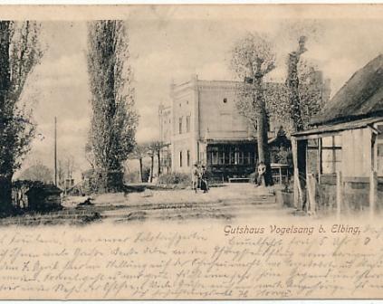 Elbląg Gutshaus Vogelsang b. Elbling 1902r