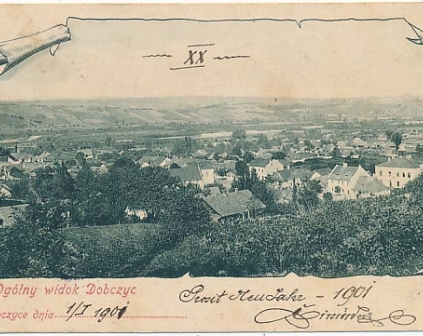 Dobczyce Widok ogólny 1901r