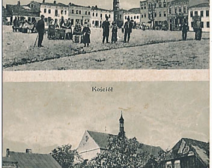 Wolbrom Kościół Rynek 1913r