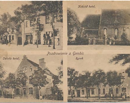 Gębice Pozdrowienie z Gembic 1920r