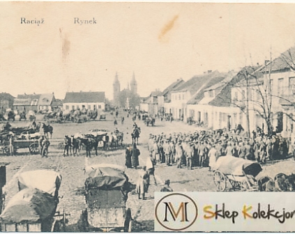 Raciąż Rynek wojsko tabory 1915r