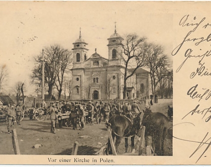 Rzeczyca pow.Tomaszów Kościół wojsko 1918r