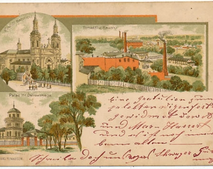 Tomaszów Mazowiecki Trzy widoki 1904r