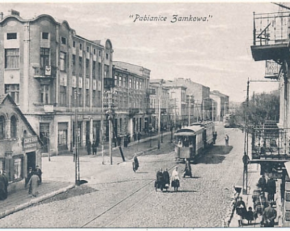 Pabianice Ulica Zamkowa tramwaj