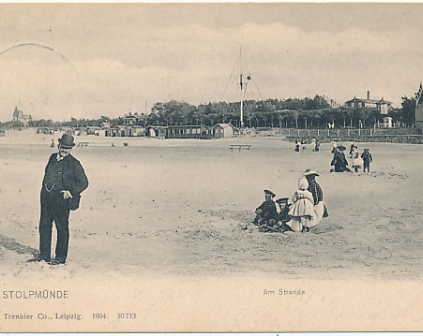 Ustka Plaża 1907r