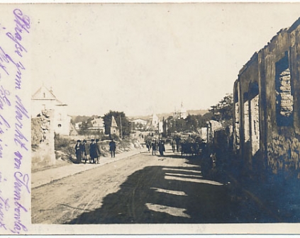 Trembowla Zniszczone miasto 1917r