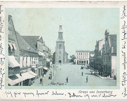 Czerniachowsk Gruss aus Insterburg 1910r
