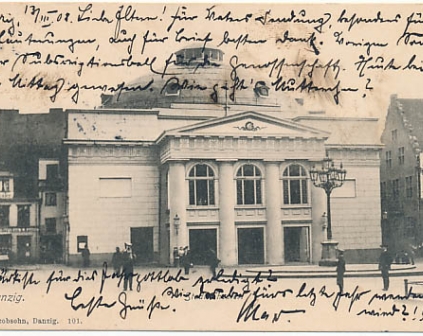 Gdańsk  Danzig Teatr 1908r