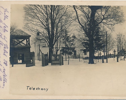   Telechany Kościół i cmentarz 1917r
