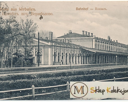 Wierzbołów Wirballen Dworzec kolejowy 1906r