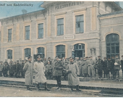 Radziwiliszki Dworzec kolejowy 1916r