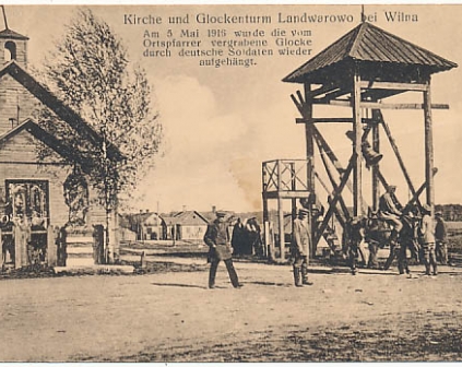 Landwarów Wilno Kościół 1917r