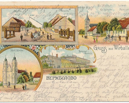 Wierzbołowo Gruss aus Wirballen 1907r