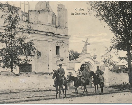 Godlewo Kościół wojsko konie 1916r