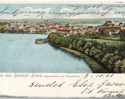 Wałcz Gruss aus Deutsch Krone 1901r