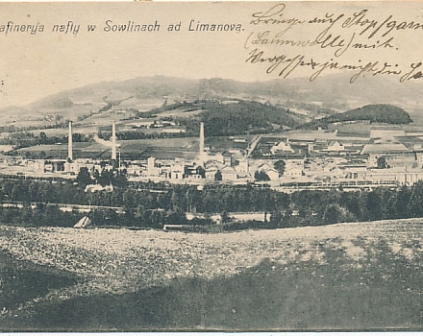 Sowliny Limanowa rafineria nafty 1918r