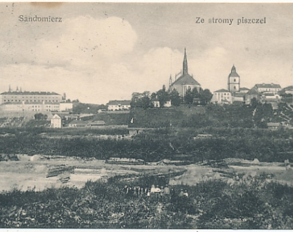 Sandomierz Ze strony piszczel 1924r