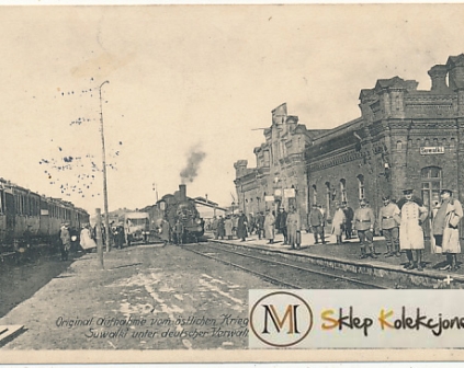 Suwałki Dworzec kolejowy 1915r