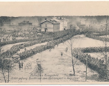 Augustów Rosyjscy jeńcy Ostliches Kriegsbild 1915r