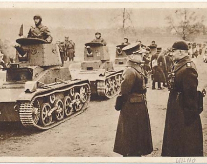 Wilno Wojsko czołgi 1939r