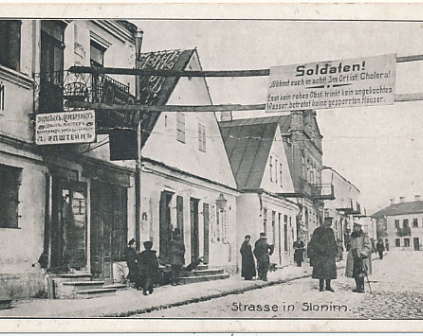Słonim żydowskie sklepy1918r