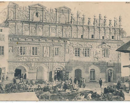 Kazimierz nad Wisłą Ratusz targ żydzi 1910r