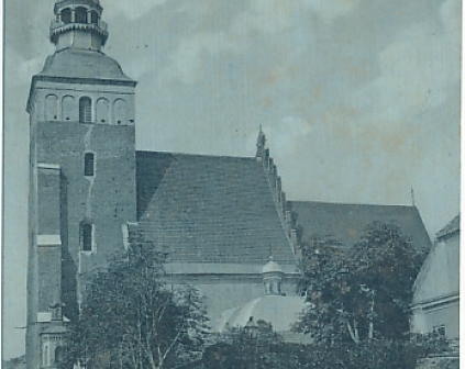 Piotrków Kościół 1913r ambulans pocztowy