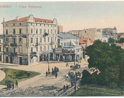 Sosnowiec Ulica Kolejowa 1914r