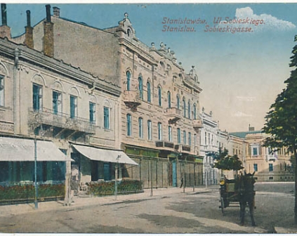 Stanisławów Ulica Sobieskiego 1916r