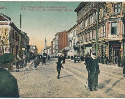 Łódź ul.Nowomiejska żydzi 1913r