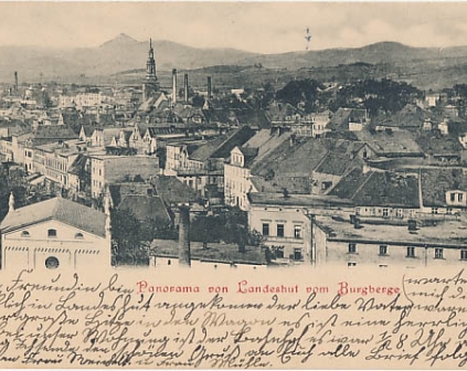   Kamienna Góra Panorama von Landeshut synagoga 1904r 