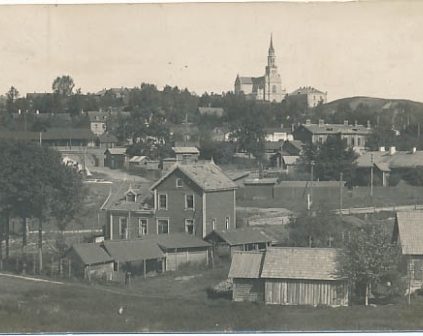 Nowa Wilejka Widok ogólny  kościół 1916 fotograficzna