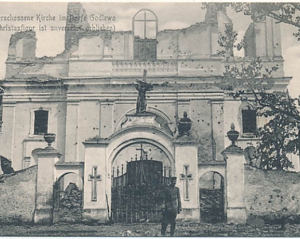 Godlewo Zniszczony kościół