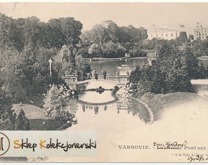  Warszawa Varsovie Park Ujazdowski z BŁĘDEM 1901r