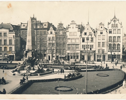 Gdańsk Targ Drzewny pomnik Danzig Holzmarkt Kriegerdenkmal 1942r