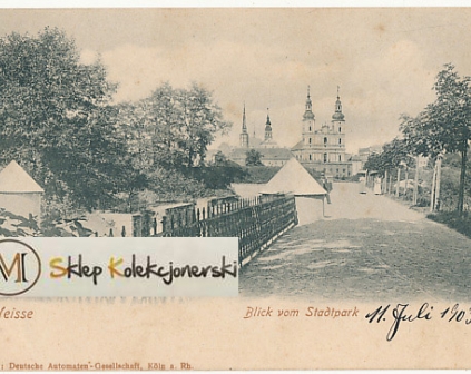 Nysa Widok na kościół 1903r