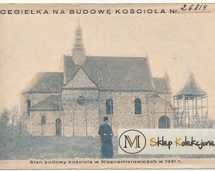 Nieznamierowice Kościół cegiełka na budowę kościoła