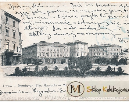 Lwów Plac Mariacki 1900 r.