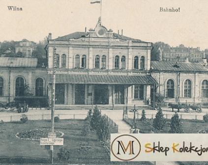 Wilno Dworzec Feldpost 1918 stempel formacyjny