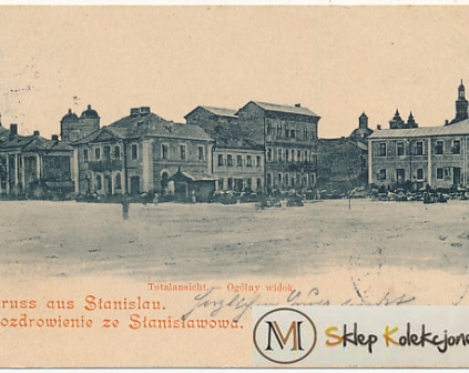 Stanisławów Gruss aus Stanislau synagoga 1900r