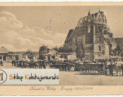 Wiślica Zburzony Kościół 1916