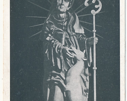 Mikorzyn Kępno Figura św. Idzi 
