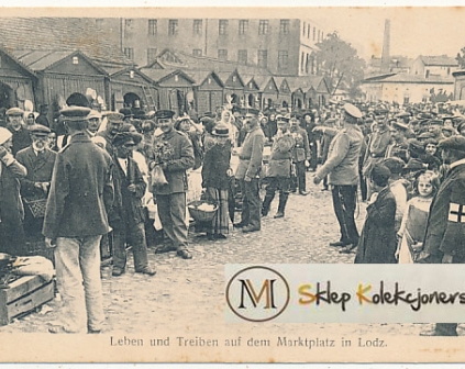 Łódź Rynek targ 1916r