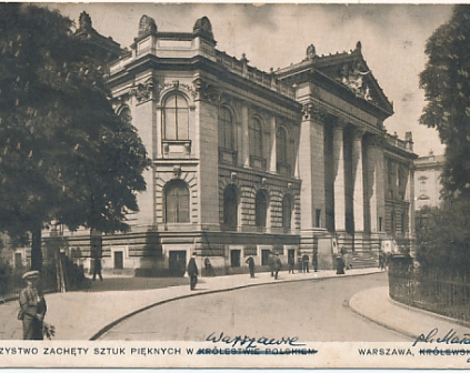 Warszawa Zachęta Towarzystwo Sztuk Pięknych