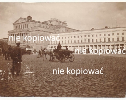   Warszawa Teatr Wielki foto około 1900 roku