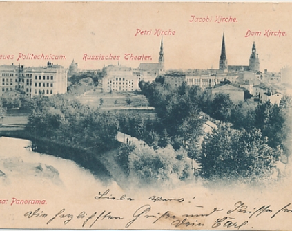  Ryga, Riga Panorama 1903r
