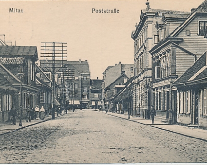 Mitawa, Mitau Poststrasse 1916r